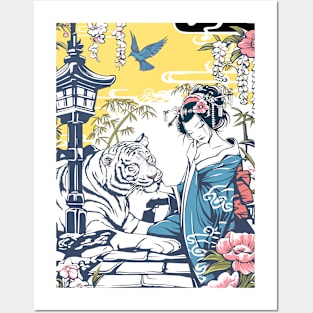 Geisha tiger shogun’s Geisha 87007 Posters and Art